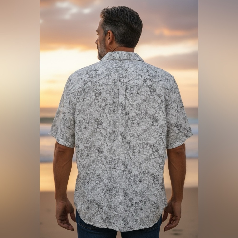 Tommy Bahama Veracruz Cay Coastal Button Up Shirt Men’s M - Picture 3 of 7